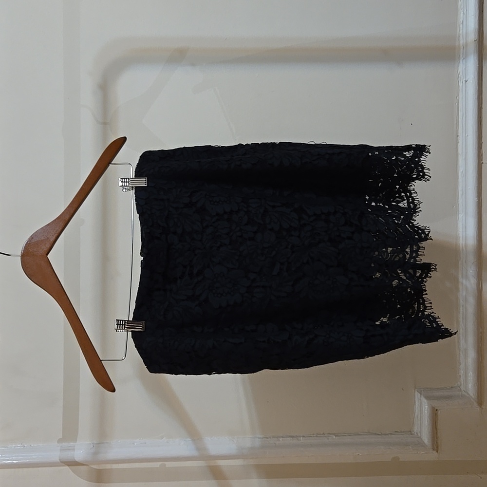 Banana Republic Navy Lace Skirt 12P